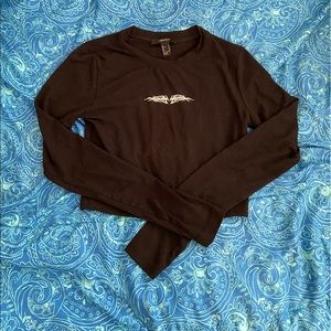 forever 21 cropped long sleeve